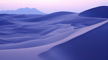Fototapeta na wymiar beautiful desert dunes simple minimalist wallpaper at dusk in mauve with a purple sky created with Generative AI Technology