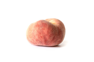 Close up shot of one wild peach, isolated