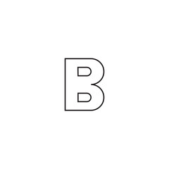 Font letter logo design with background.