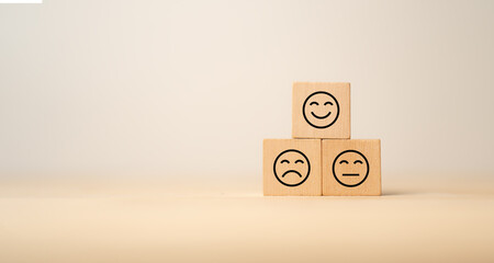 Customer satisfaction, check out concept. Customer survey NPS for improving customer experience,...