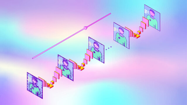 A Neural Network for Image Generation from Text. The principle of diffusion neural network that generates images from textual descriptions using a step-by-step reconstruction from latent noise by appl