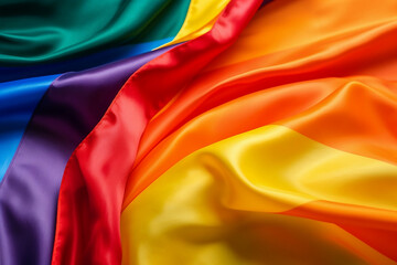 Flag symbol of lgbt community in rainbow colors