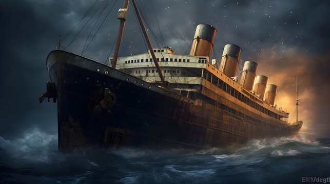 Sinking of the RMS Titanic.