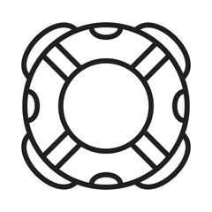 lifebuoy icon vector