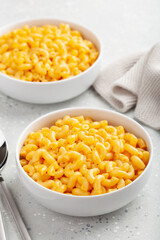 American creamy macaroni and cheese pasta