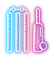 Set of Sport icon neon