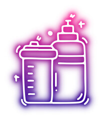 Set of Sport icon neon