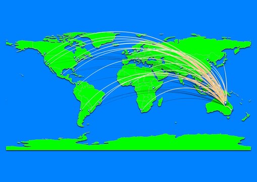 Vibrant Windorah, Australia map - Export concept map for Windorah, Australia on World map. Suitable for export concepts. File is suitable for digital editing and prints of all sizes.