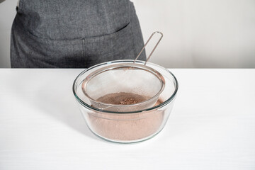 Obraz na płótnie Canvas Homemade hot chocolate mix
