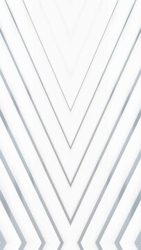 Vertical abstract geometric modern white color background. Futuristic technology design. Abstract parametric interior. Blank opened mock-up. White circular building pale geometric pattern.
