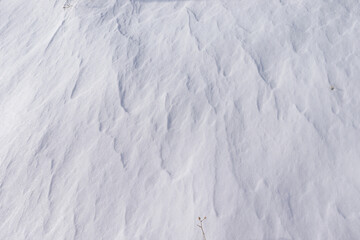 Patterns on the snow. Background. Texture.