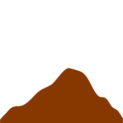 Brown Peak Mountain Illustration