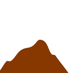 Brown Peak Mountain Illustration