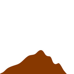 Brown Peak Mountain Illustration