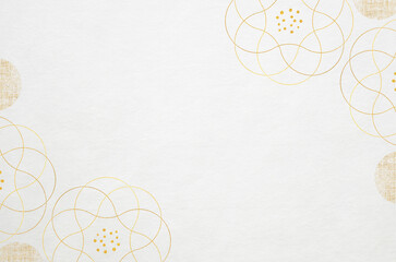 Luxury Japanese modern style background with Japanese washi paper texture. Abstract floral patterned washi paper.