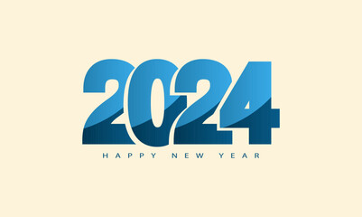 happy new year 2024 background illustration