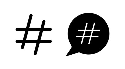 Hashtag icon vector. hashtag simbols