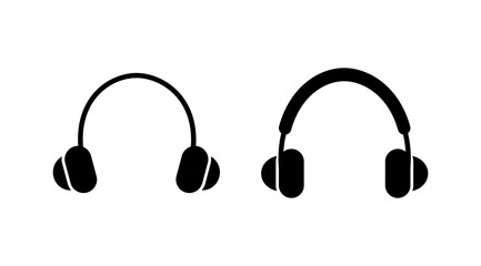 Headphone icon vector. headphones earphones icon. headset