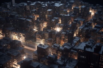 cities at night, Generative AI