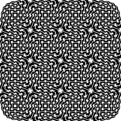 
 Minimal ornamental background with abstract shapes. Black and white texture. Simple abstract ornament background. 