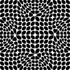 
 Minimal ornamental background with abstract shapes. Black and white texture. Simple abstract ornament background. 