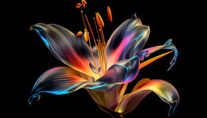 most beautiful wallpaper of magical branches and flower Generated Ai technology