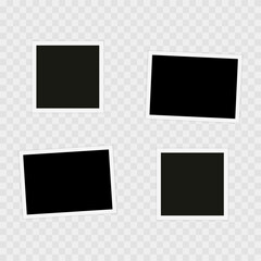 Photo frame. Template, blank for photo. Vector illustration