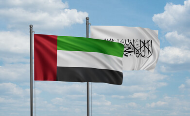  United Arab Emirates, UAE and Afghanistan national flag