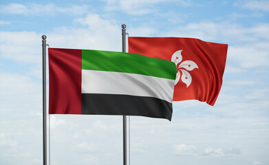 Hong Kong and  United Arab Emirates, UAE flag