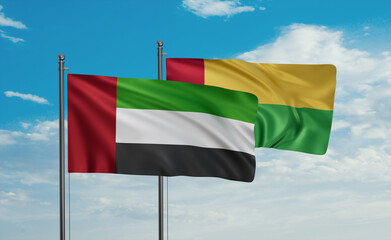 Guinea-Bissau and  United Arab Emirates, UAE flag