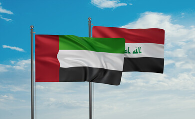 Iraq and  United Arab Emirates, UAE flag