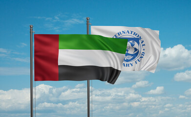 International Monetary Fund and  United Arab Emirates, UAE flag