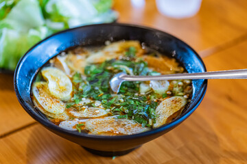 Vietnamese food vintage style - Hot sour soup - Canh chua