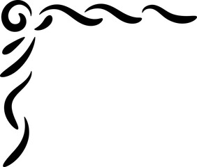Obraz premium line border corner
