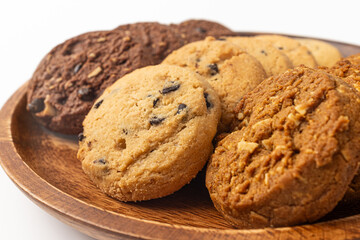 Cookies on a white background