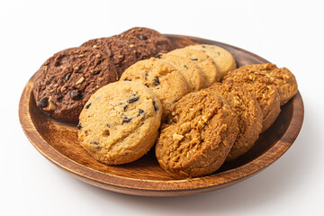 Cookies on a white background