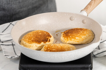 Eggnog pancakes