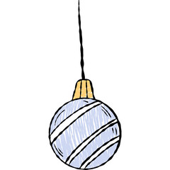 Christmas ball with pattern