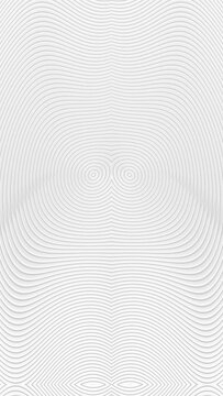 Vertical view of simple empty white podium stage background. Futuristic technology design. Abstract parametric interior. Blank opened 3D illustration mock-up. White building pale geometric pattern