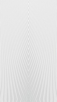 Vertical view of simple empty white podium stage background. Futuristic technology design. Abstract parametric interior. Blank opened 3D illustration mock-up. White building pale geometric pattern