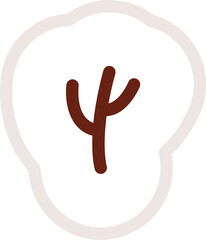 Lined Branch Sticker