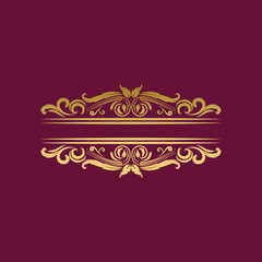 Calligraphic Design Element, decorative vector frame, Decorative swirl