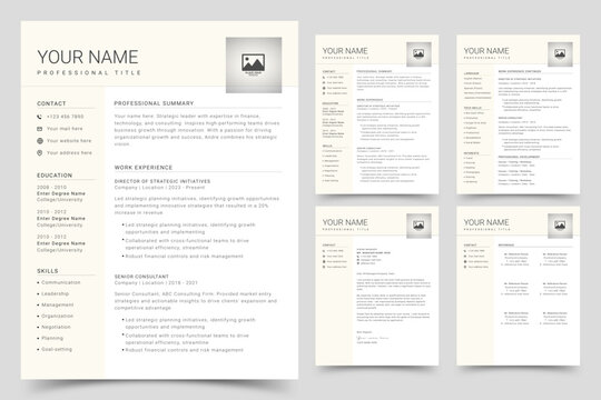 Modern Resume Template CV Cover Letter