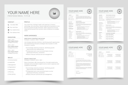 Modern Resume Template CV Cover Letter