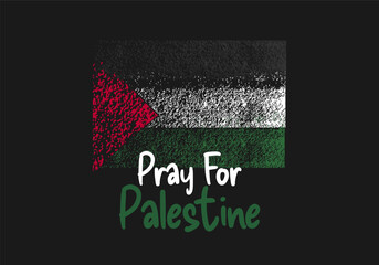 Pray for Palestine banner poster for freedom and human rights background.