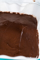 Homemade chocolate peanut butter fudge