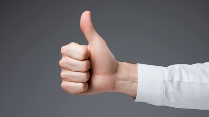 hand with thumb up