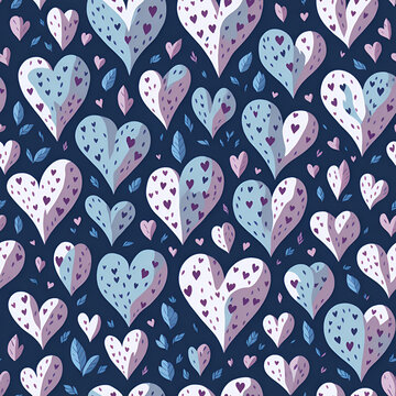 Whimsical White Heart Pattern!