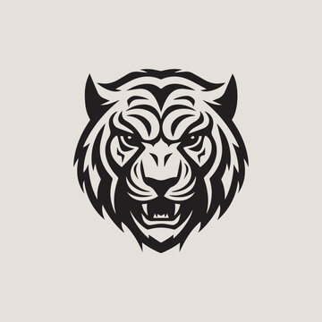 Tiger minimal logo icon