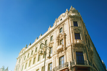 Fototapeta na wymiar Street in the city centre of Budapest,Hungary.